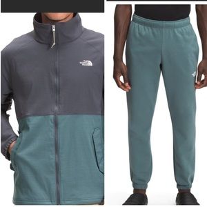 The North Face 2 pc set men jacket and sweatpants